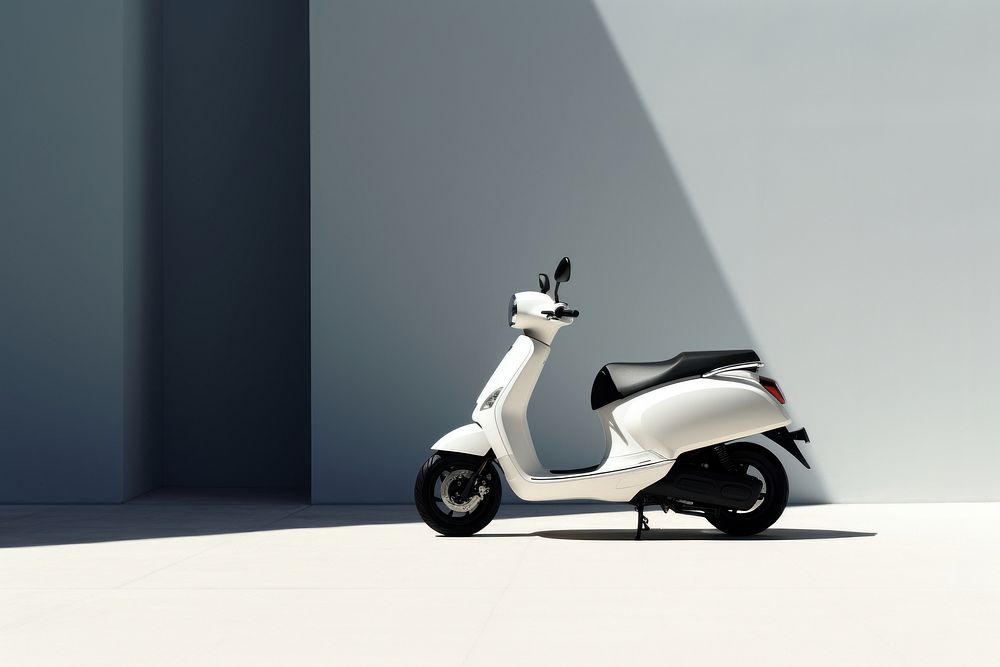 Motorcycle scooter transportation outdoors. AI generated Image by rawpixel.