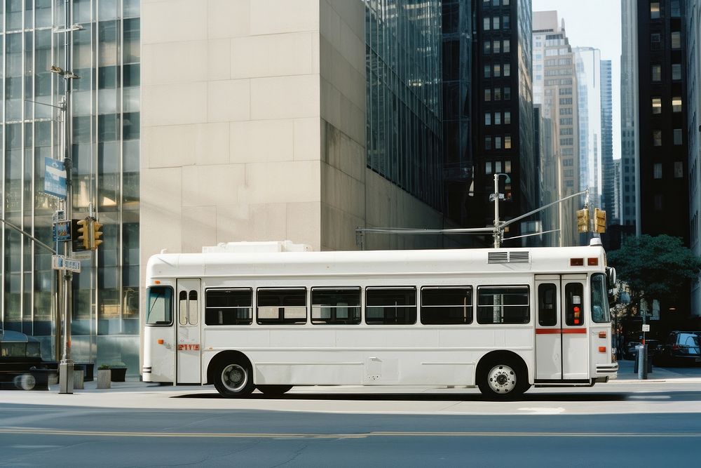 City bus transportation vehicle. 