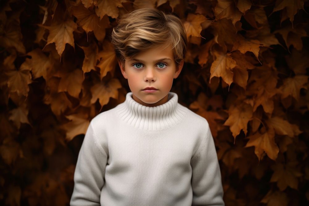 Sweater portrait standing autumn. AI generated Image by rawpixel.