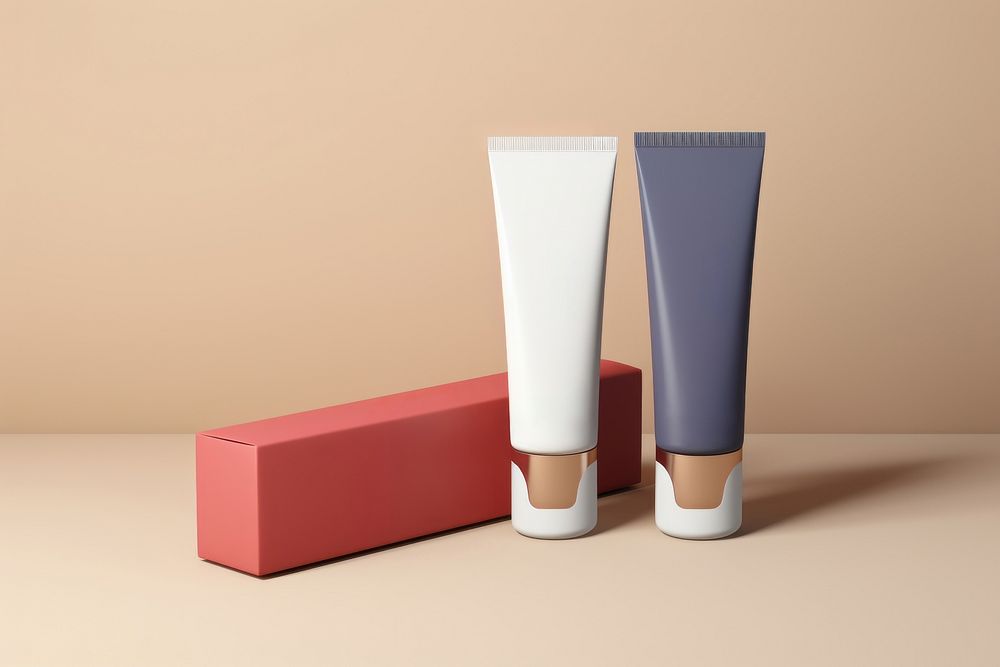Cosmetics toothpaste container lipstick. AI generated Image by rawpixel.