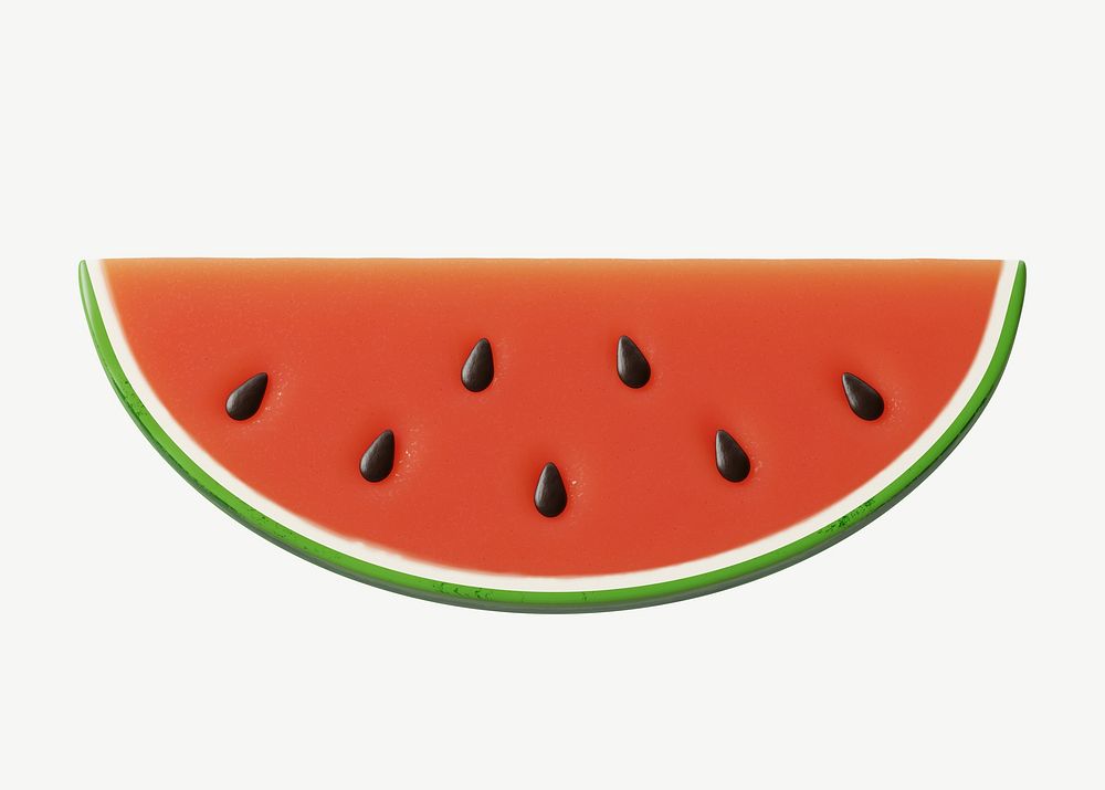 3D watermelon fruit, collage element | Premium PSD - rawpixel