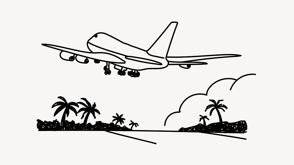 Travel & holiday hand drawn illustration vector