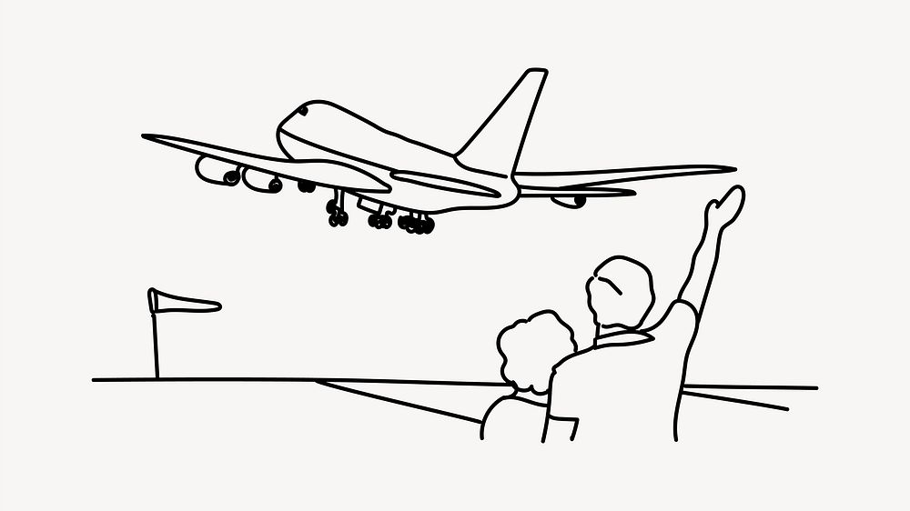 Travel abroad hand drawn illustration vector