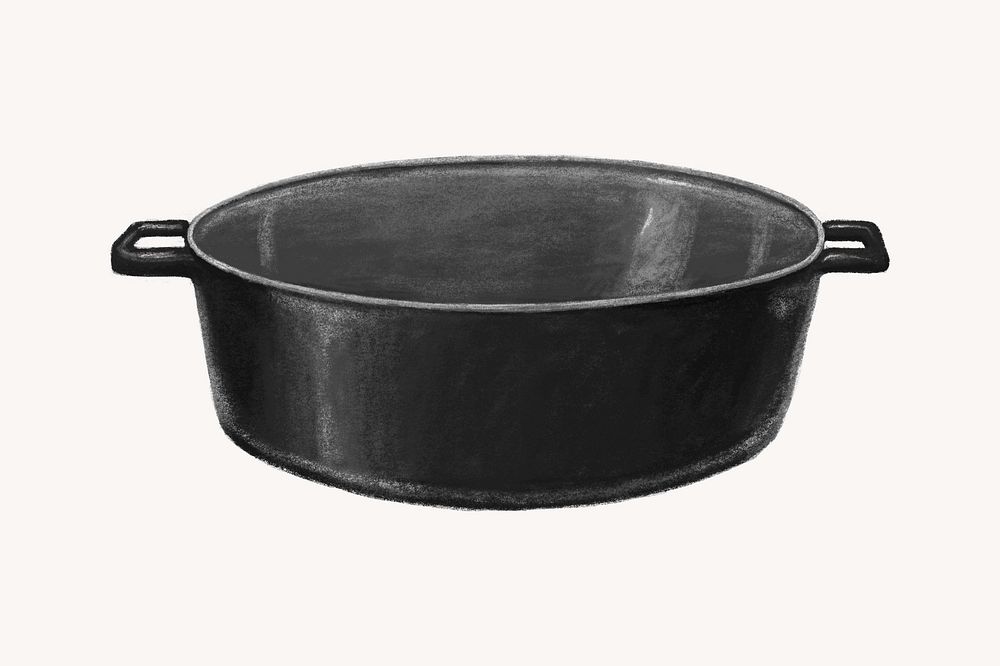 Cooking pot, object illustration
