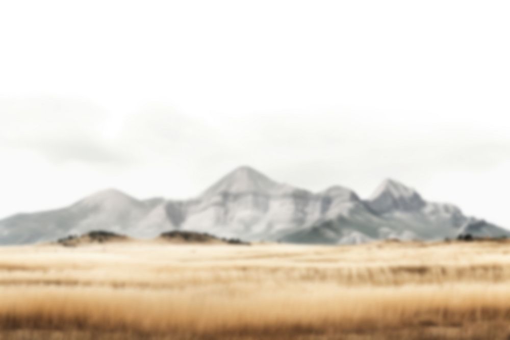 Blurred mountain landscape backdrop