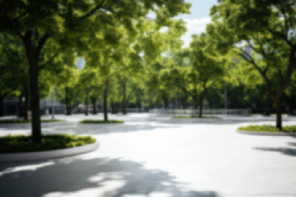 Blurred park backdrop, natural light