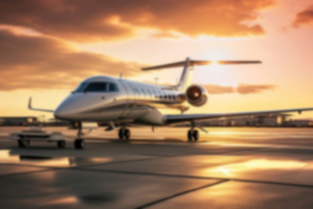 Blurred plane backdrop, natural light