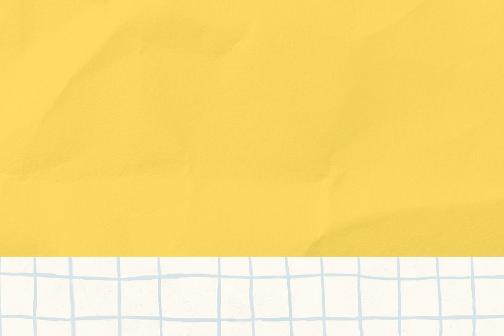 Bright yellow paper textured background