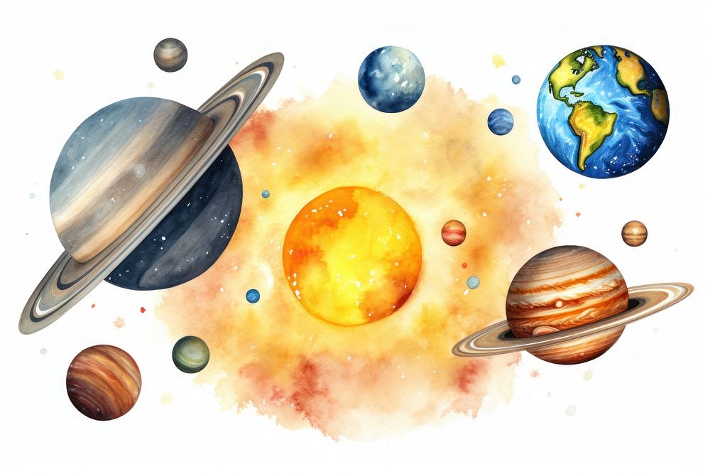 Invertebrate astronomy universe planet. AI generated Image by rawpixel.
