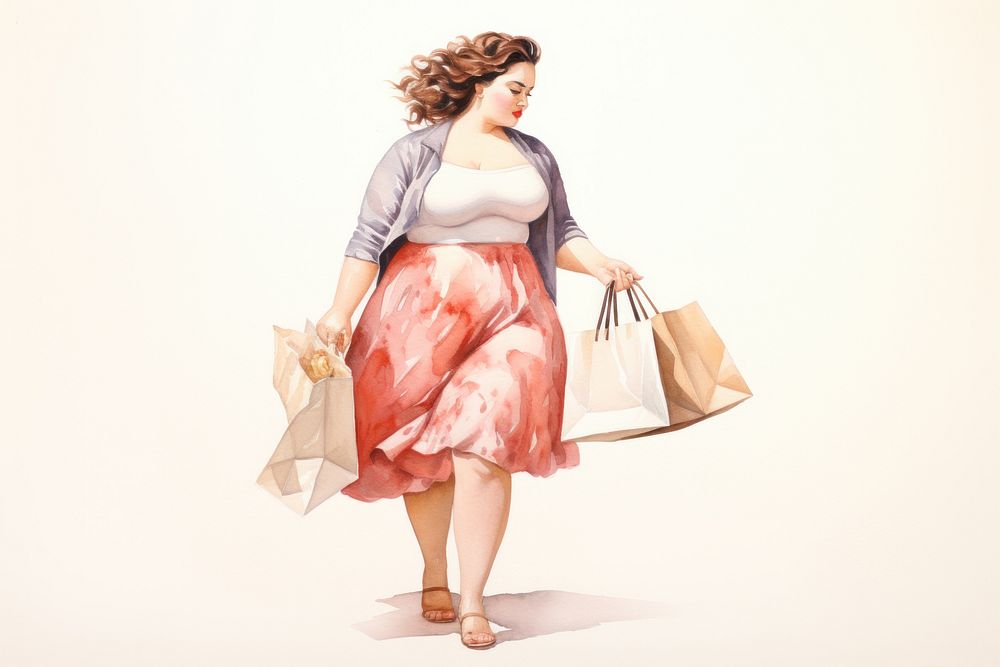 Shopping handbag dress adult. AI generated Image by rawpixel.
