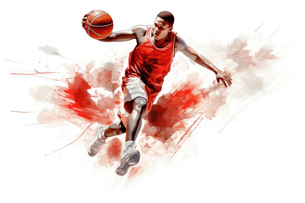 Basketball sports player person. AI generated Image by rawpixel.