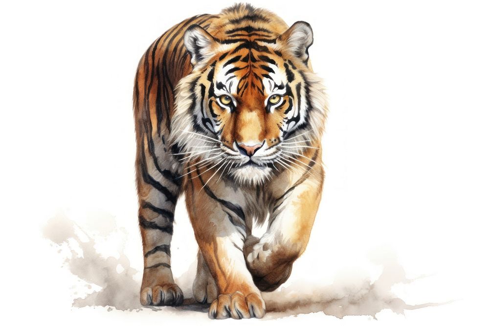 Tiger wildlife animal mammal. AI generated Image by rawpixel.