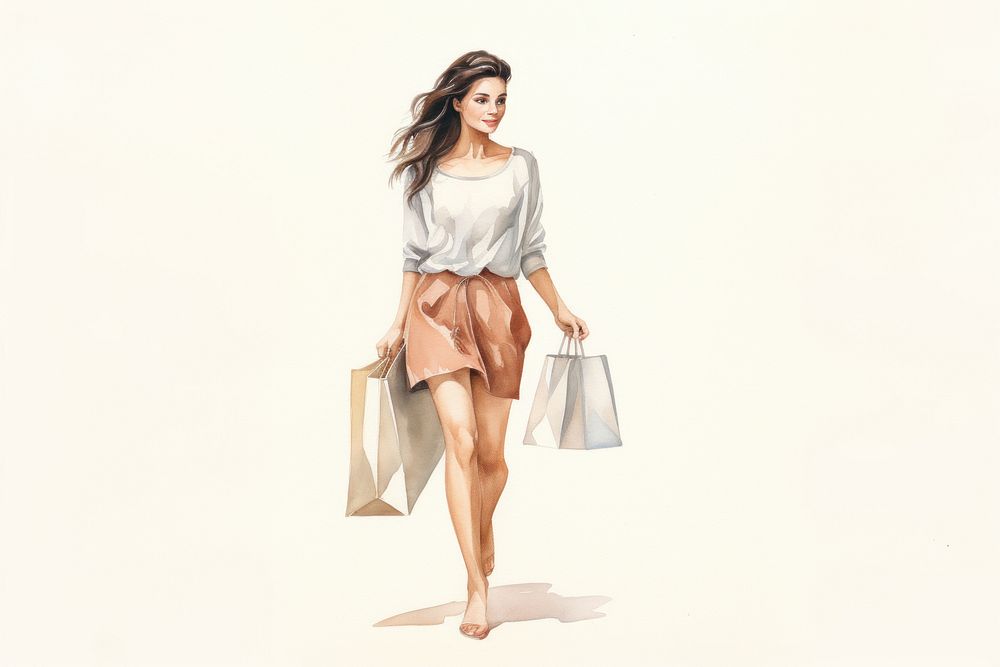 Shopping handbag adult woman. AI generated Image by rawpixel.
