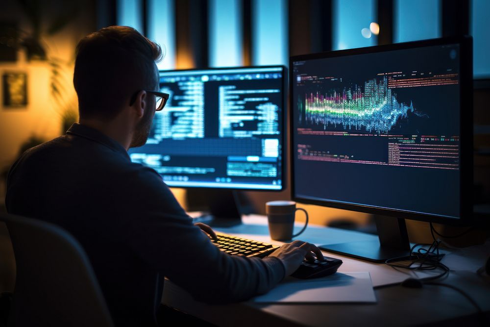 Data analyst working on computer. | Free Photo - rawpixel