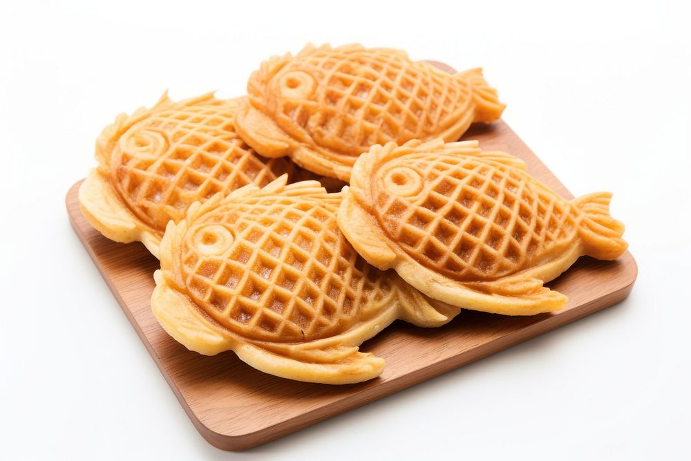 Taiyaki food waffle breakfast. AI generated Image by rawpixel.