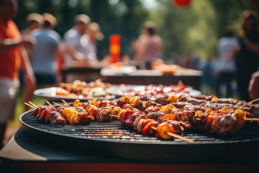 Grilling food meat bbq. AI generated Image by rawpixel.