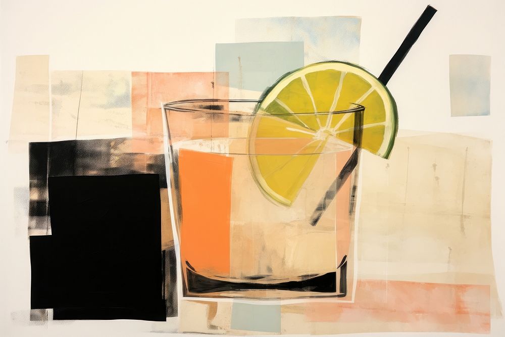 Cocktail art lemonade drink. AI generated Image by rawpixel.