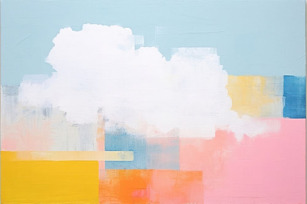 Art abstract painting cloud. 