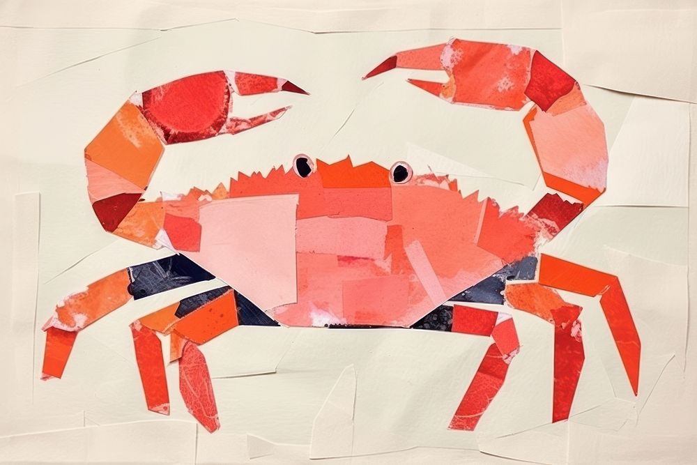 Crab seafood animal art. 