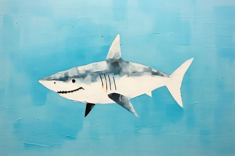 Shark animal fish art. 