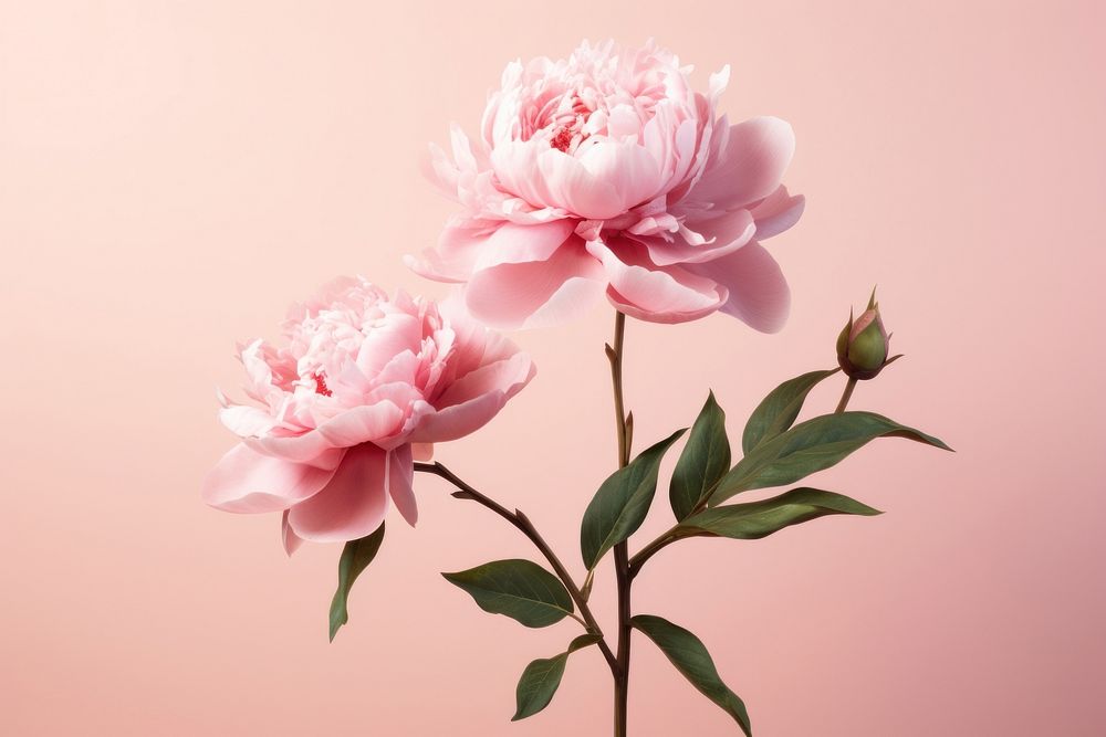 Blossom flower plant peony. AI generated Image by rawpixel.