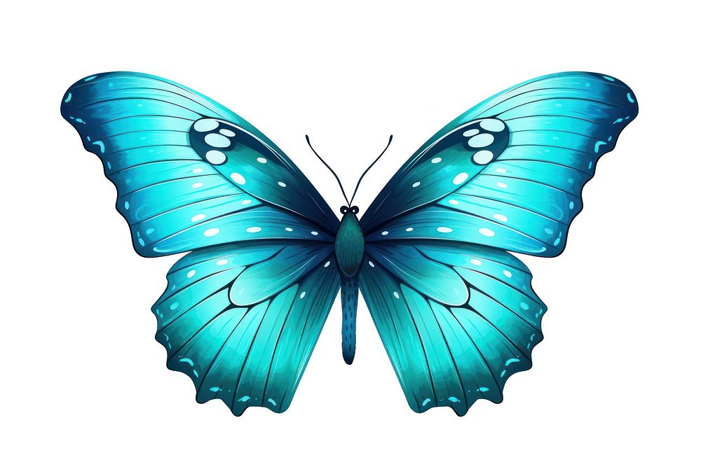 Butterfly animal insect white background. AI generated Image by rawpixel.