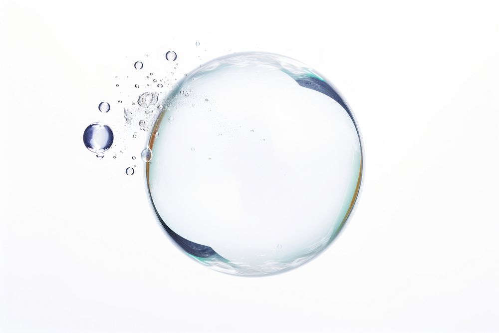 Bubble sphere white background transparent. AI generated Image by rawpixel.
