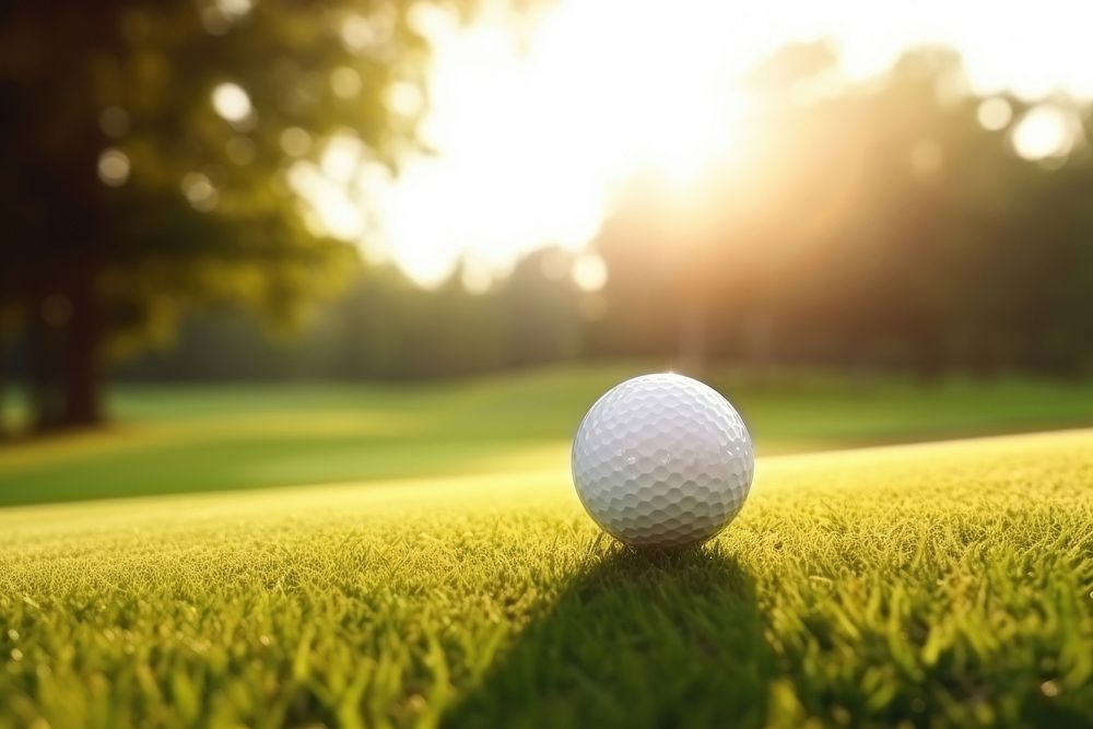 Golf ball outdoors sports. AI generated Image by rawpixel.