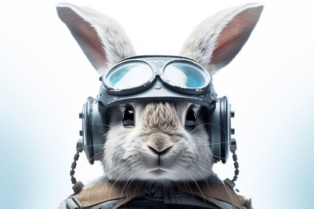 Space rabbit mammal animal rodent. AI generated Image by rawpixel.