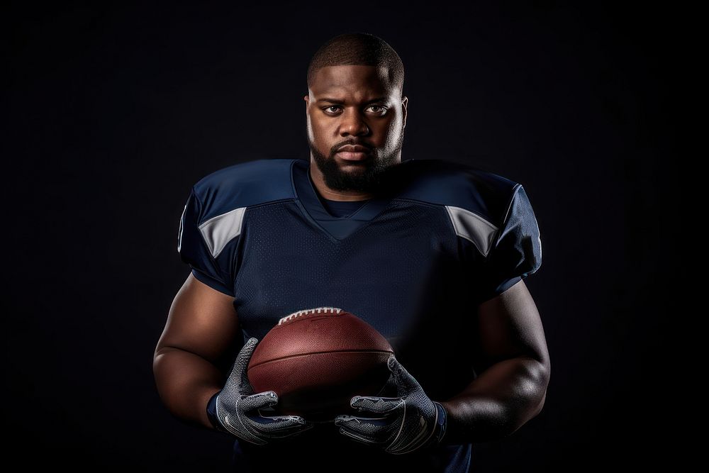 Football portrait helmet player. AI generated Image by rawpixel.