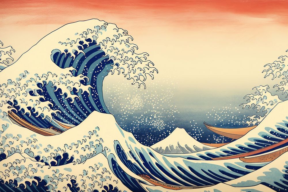 Pattern nature ocean wave. AI | Free Photo Illustration - rawpixel