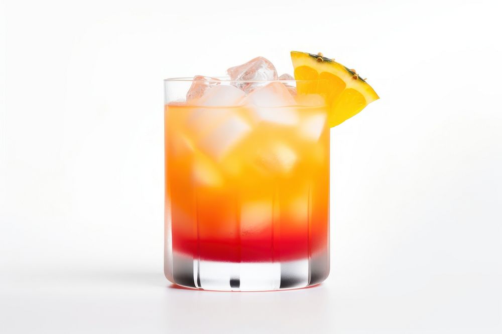Cocktail drink white background refreshment. AI generated Image by rawpixel.