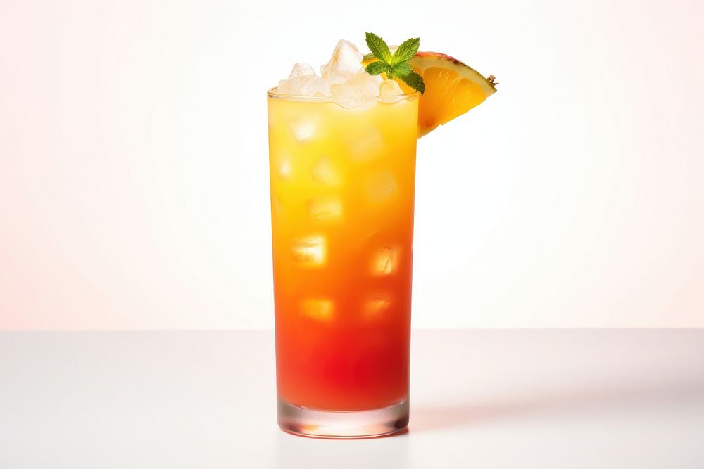 Tequila sunrise cocktail mojito drink juice. AI generated Image by rawpixel.