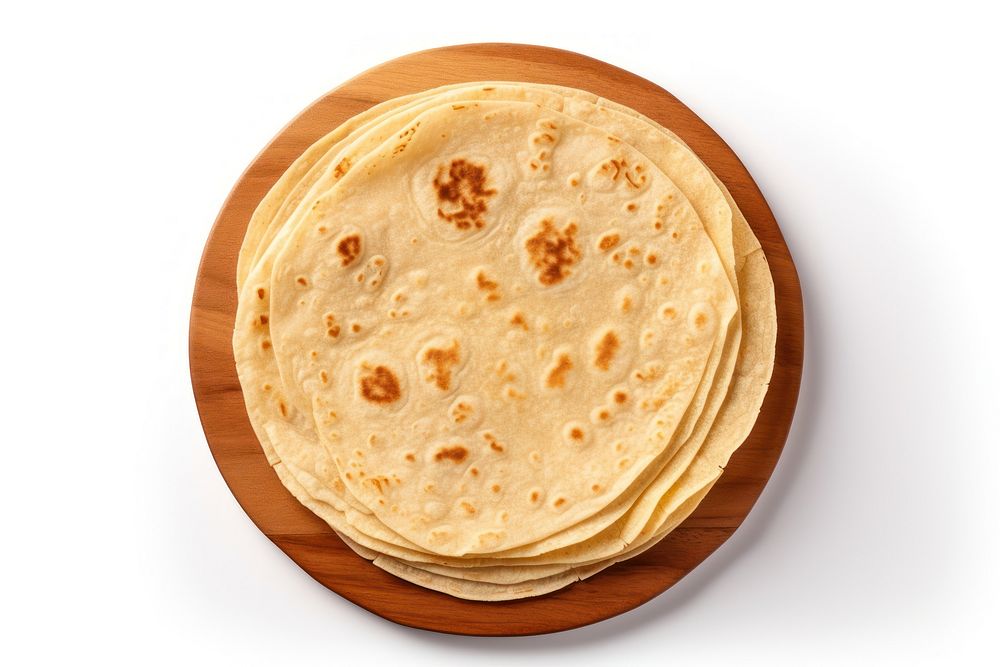 Tortilla pancake bread plate. AI generated Image by rawpixel.