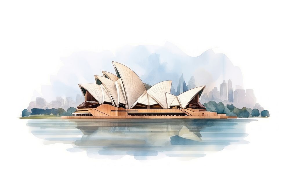 Sydney opera house architecture cityscape outdoors. AI generated Image by rawpixel.