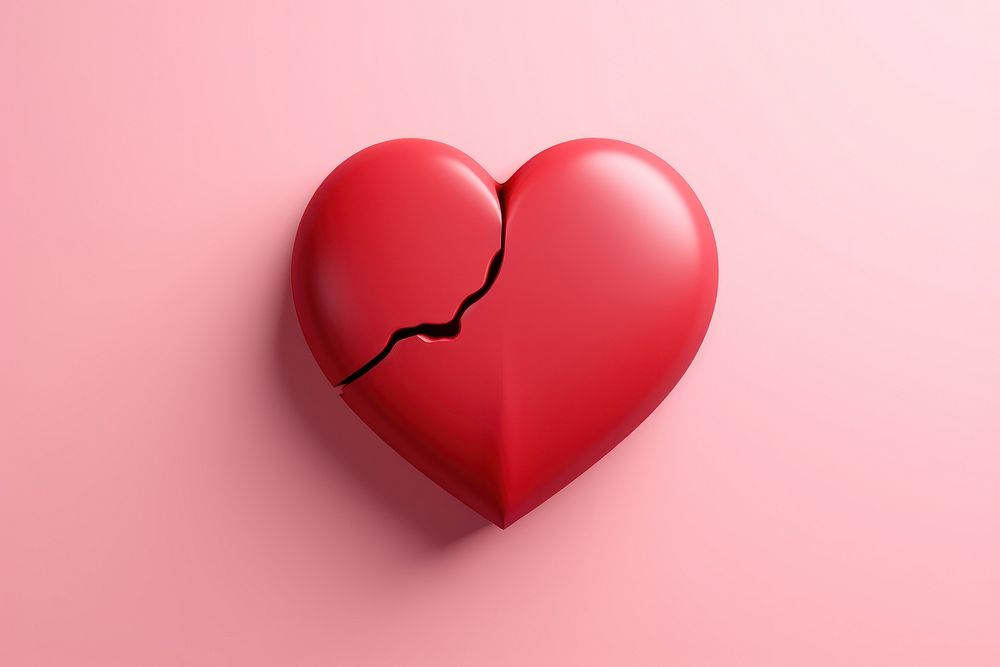 Symbol heart misfortune breaking. AI generated Image by rawpixel.