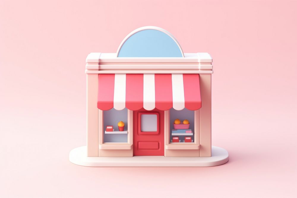 Confectionery architecture dollhouse playhouse. AI generated Image by rawpixel.