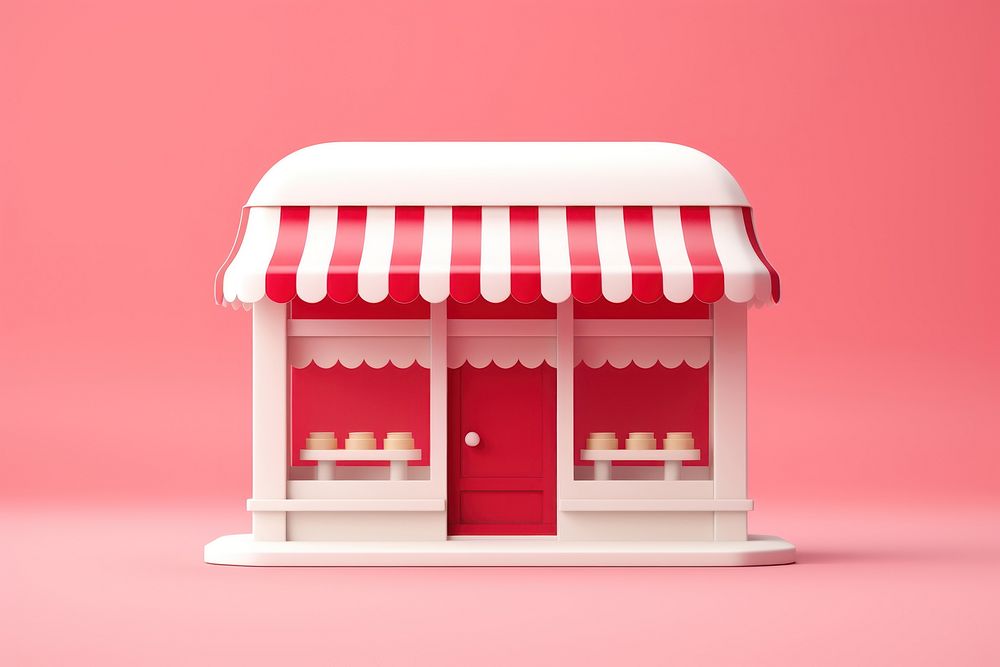 Store red architecture investment. AI generated Image by rawpixel.