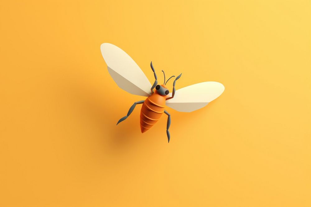 Insect animal flying bee. 