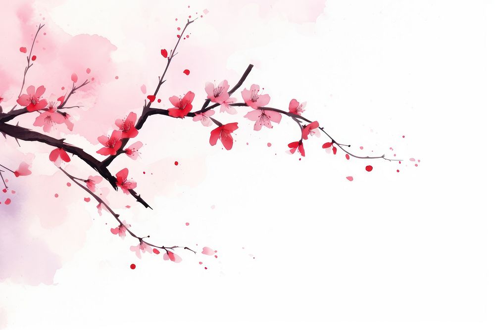 Outdoors blossom drawing nature. AI generated Image by rawpixel.