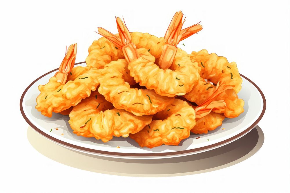 Food seafood tempura shrimp. AI generated Image by rawpixel.