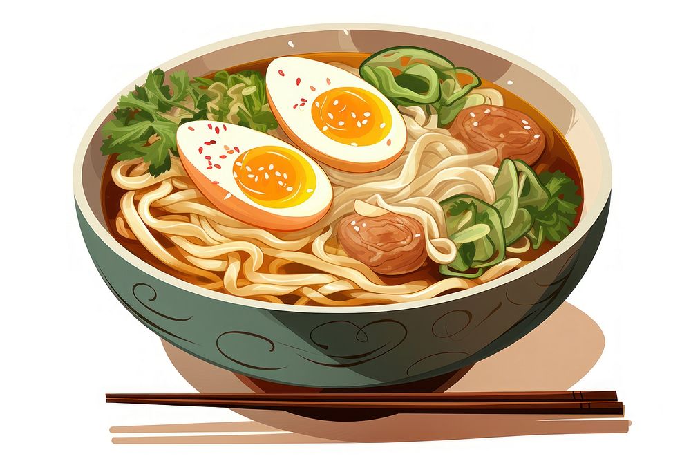 Food noodle ramen soup. AI generated Image by rawpixel.
