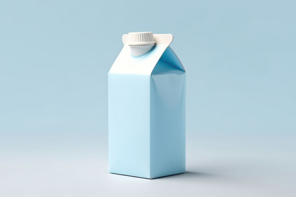 Milk bottle carton container. AI generated Image by rawpixel.