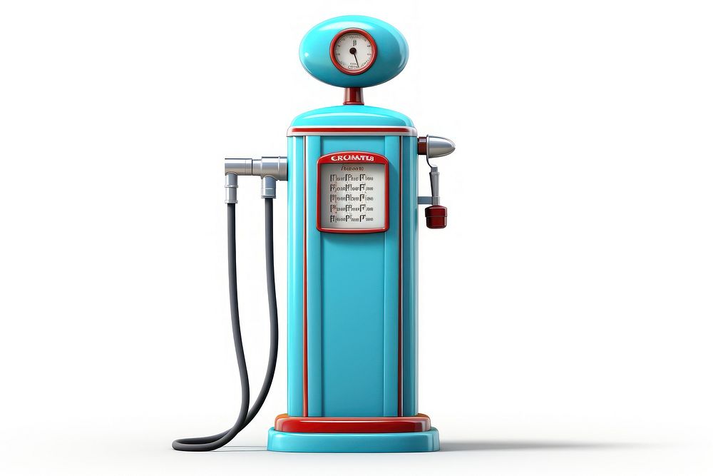 Gasoline machine pump white background. AI generated Image by rawpixel.