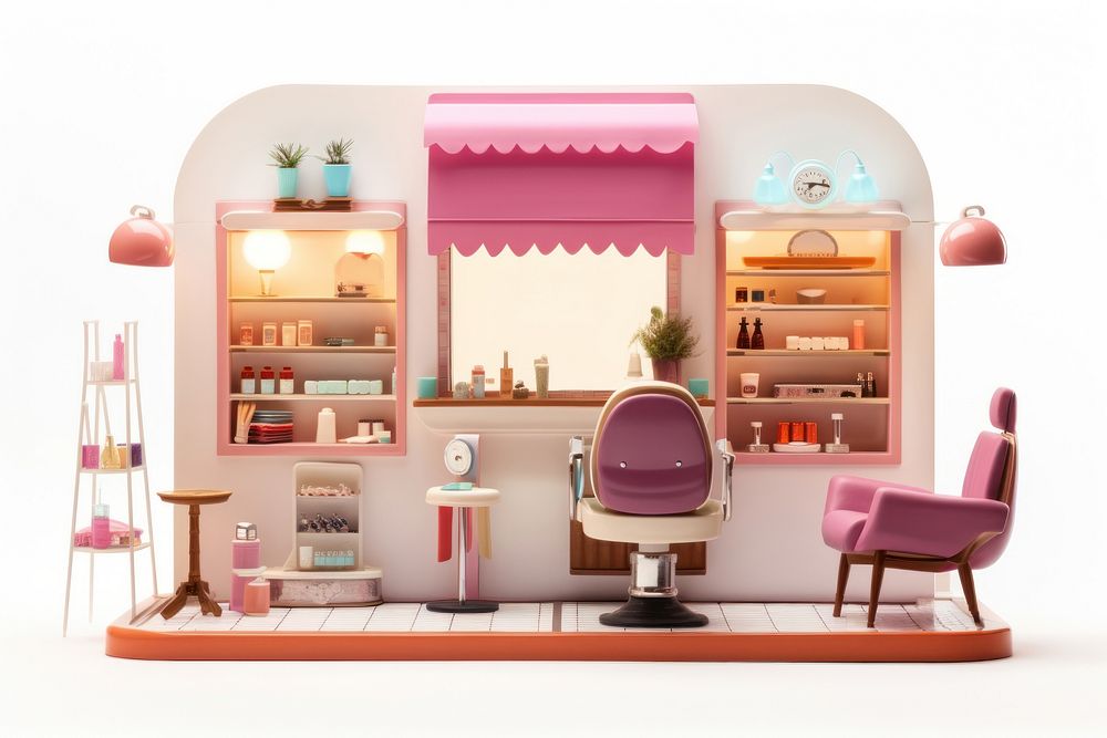Chair architecture dollhouse furniture. AI generated Image by rawpixel.