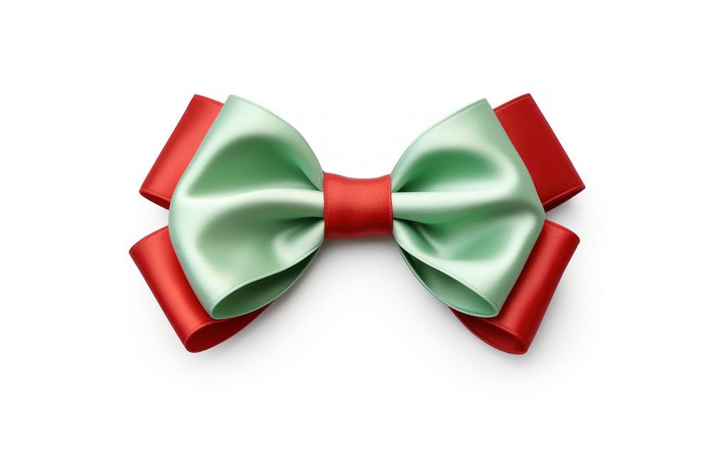 Christmas green bow red. AI generated Image by rawpixel.