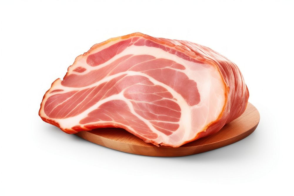 Smoked ham meat pork food. AI generated Image by rawpixel.