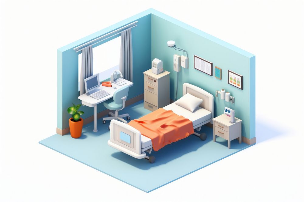 Architecture furniture building hospital. AI generated Image by rawpixel.