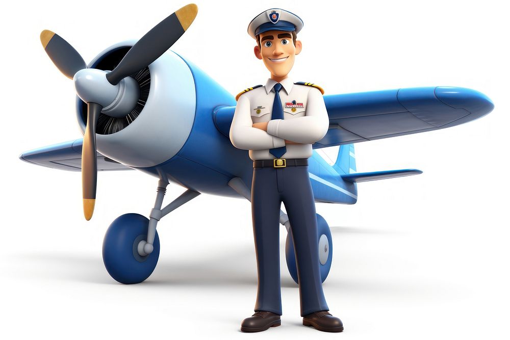 Airplane aircraft vehicle cartoon. AI generated Image by rawpixel.