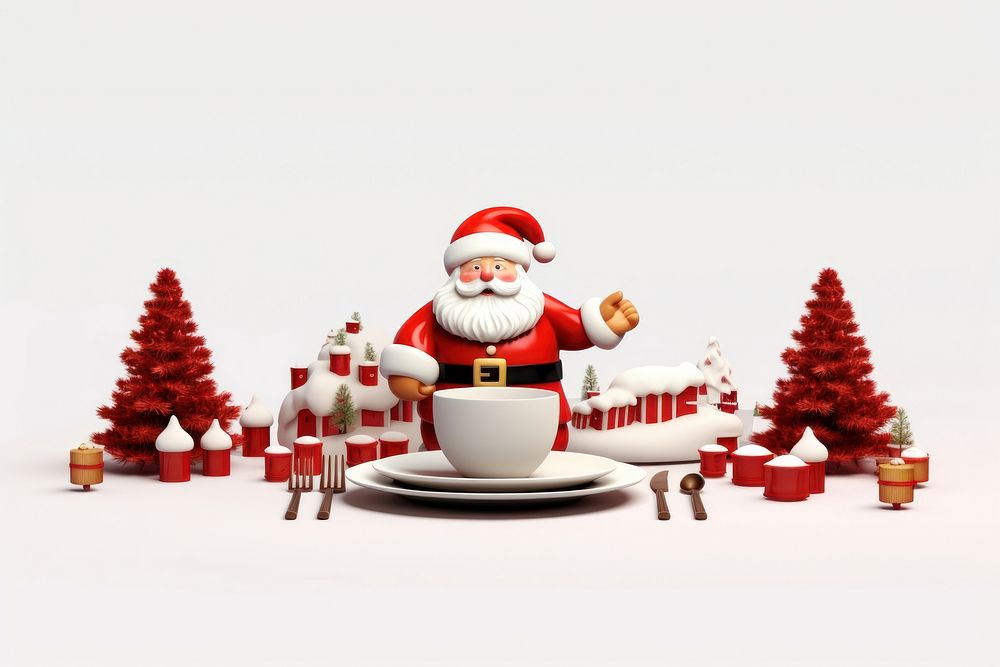 Christmas cartoon coffee gingerbread. AI generated Image by rawpixel.